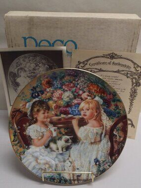 RECO Limited Edition Collector's Plate "The Tea Party" with COA and Packaging